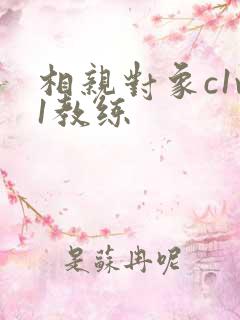 相亲对象c1v1教练
