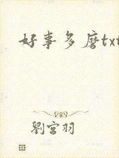 好事多磨txt