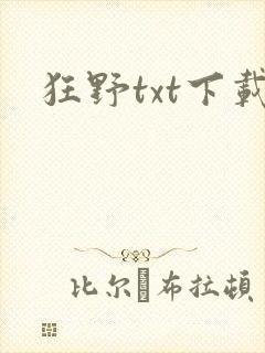狂野txt下载