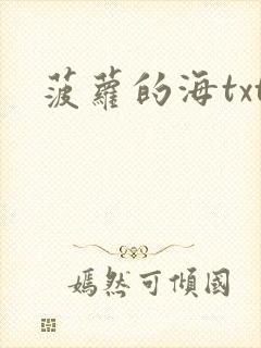 菠萝的海txt