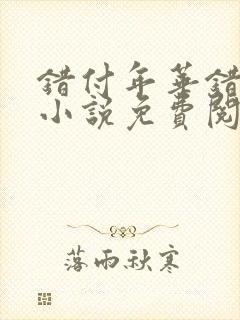 错付年华错付情小说免费阅读