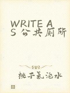 WRITE AS 公共厕所
