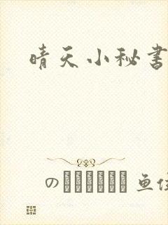 晴天小秘书