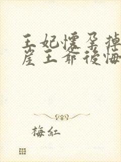 王妃怀孕掉下悬崖王爷后悔了