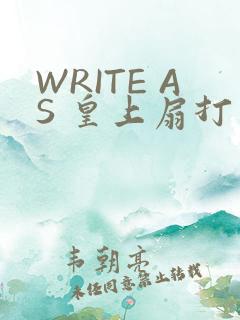 WRITE AS 皇上扇打