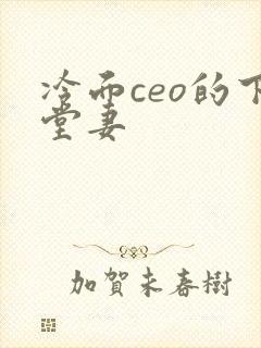 冷面ceo的下堂妻