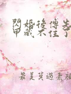 闪婚后傅先生马甲藏不住了免费阅读