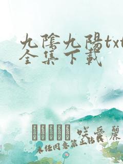 九阴九阳txt全集下载