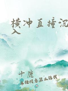 横冲直撞沉腰进入
