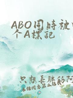 ABO同时被四个A标记