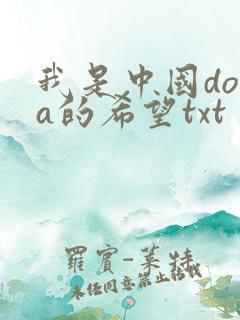我是中国dota的希望txt