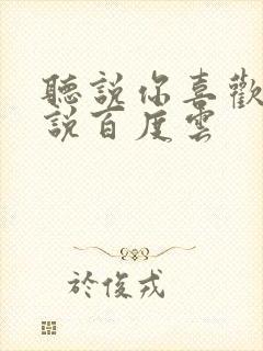 听说你喜欢我小说百度云