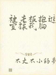 被老板抱进办公室揉我胸