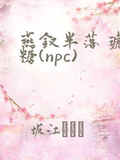 燕钗半落 琥珀糖(npc)