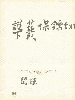 护花保镖txt下载