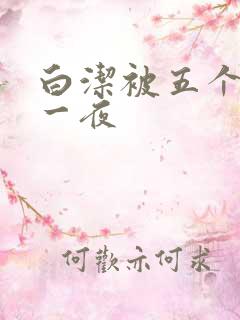 白洁被五个人玩一夜