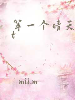 等一个晴天txt