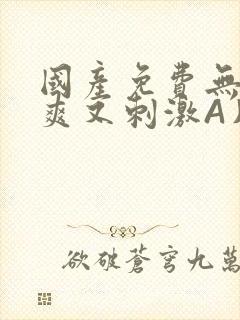 国产免费无码又爽又刺激A片小说