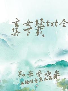 玄女经txt全集下载