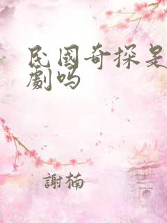 民国奇探是耽改剧吗