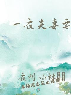 一夜夫妻要结婚