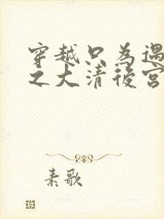 穿越只为遇见你之大清后宫的幸福生活