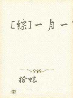 [综]一月一穿