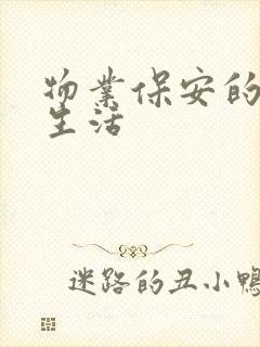 物业保安的幸福生活