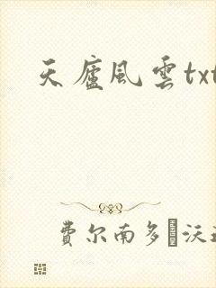 天庐风云txt