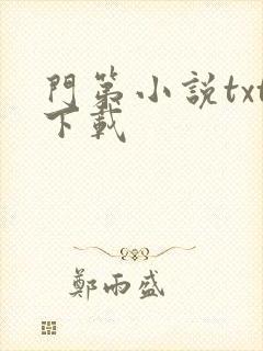 门第小说txt下载