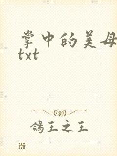 掌中的美母版主txt