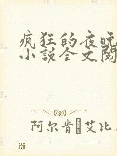 疯狂的夜晚苏柔小说全文阅读