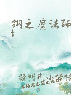 钢之魔法师txt