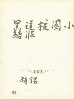 黑道校园小说完结版