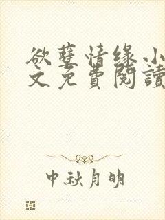 欲孽情缘小说全文免费阅读