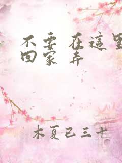 不要 在这里 回家 弄