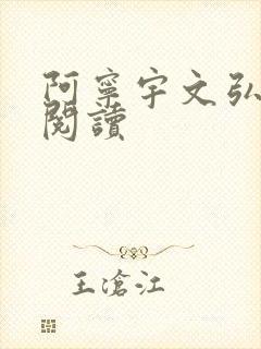 阿宁宇文弘免费阅读