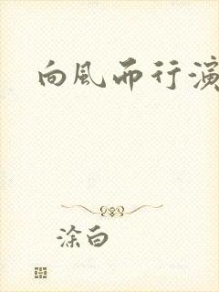 向风而行演员表