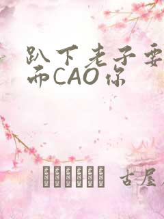 趴下老子要从后面CAO你