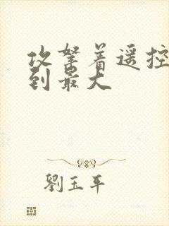 攻拿着遥控器开到最大