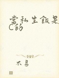 当私生饭是要挨C的