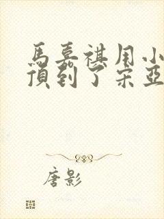 马嘉祺用小小马顶到了宋亚轩