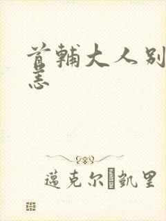 首辅大人别来无恙