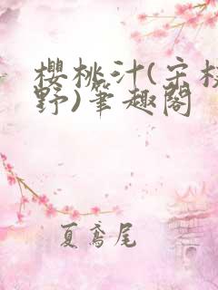 樱桃汁(宋枝江野)笔趣阁