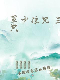 军少狼兄 三两只