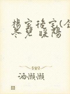 杨家后宅(全)冬儿 暖阳