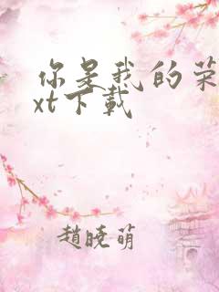 你是我的荣耀txt下载