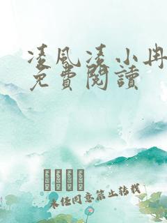 凌风凌小冉全文免费阅读