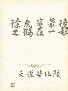 徐岁宁最后和洛之鹤在一起了吗