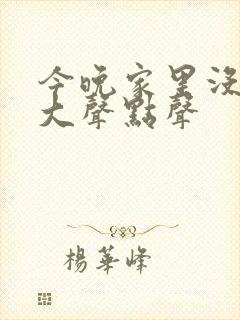 今晚家里没人叫大声点声